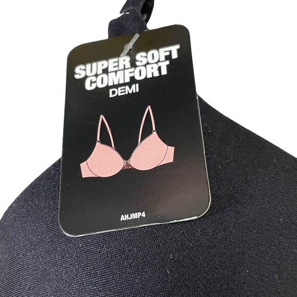 Maidenform Womens Bra Size 36C Lightly Lined Demi T Shirt Bra Underwire Black - Picture 12 of 12